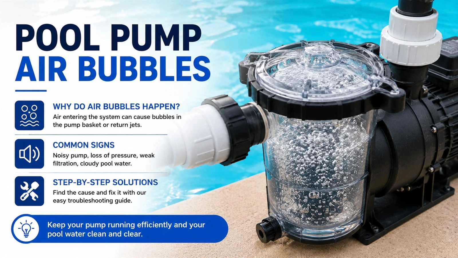 pool pump air bubbles pool pump air bubbles